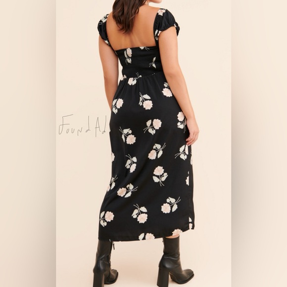 Banana Republic Black Floral Dress - Picture 6 of 6